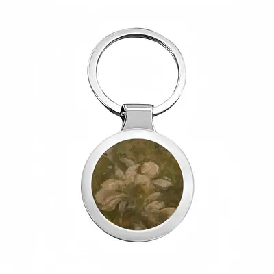 Magnolia Circular Keychain