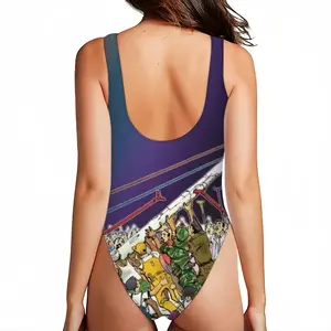 Women Let Peace Reign One Piece Swimsuit