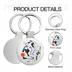 Dancing The Water Circular Keychain