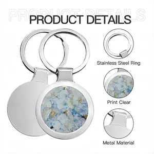 Peonies In The Stars Circular Keychain