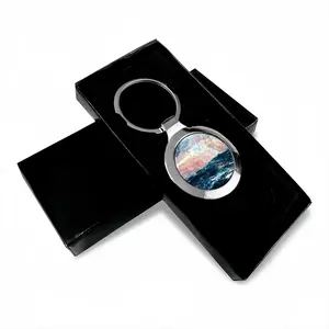 Sunset Sea Circular Keychain