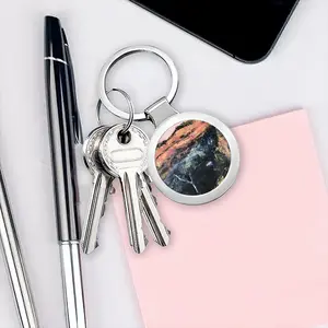 Sunrise Over The Blue Mountains Circular Keychain