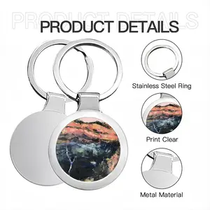 Sunrise Over The Blue Mountains Circular Keychain