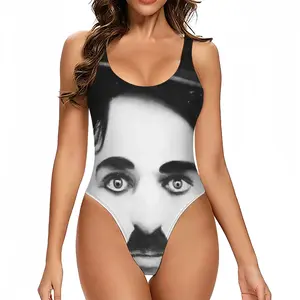 Women Charlie Chaplin One Piece Swimsuit