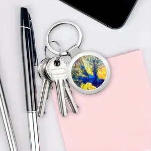 Lucky Tree Gift Idea Circular Keychain