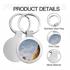 Over The Edge Circular Keychain