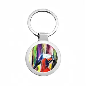 It Takes Two To Tango Circular Keychain