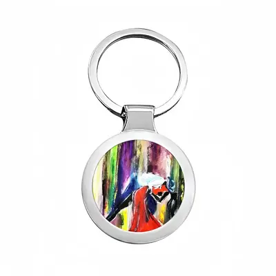 It Takes Two To Tango Circular Keychain