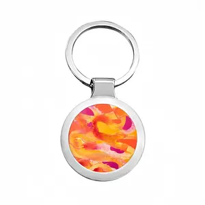 Kiwano Horned Melon Circular Keychain