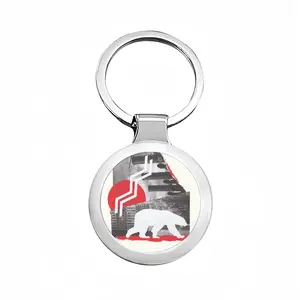 Wwf Polar Bear Circular Keychain