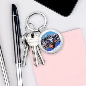 Transsyberia Circular Keychain