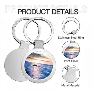 Jamaica Sunset Circular Keychain