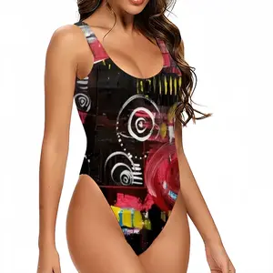 Women Abstract#095 One Piece Swimsuit