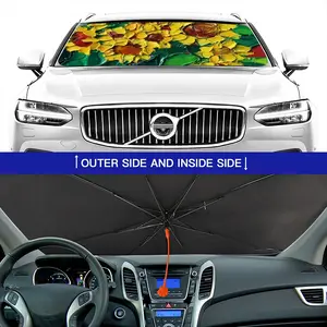 The Pleasure Of Flowers G Car Sunshade Parasol