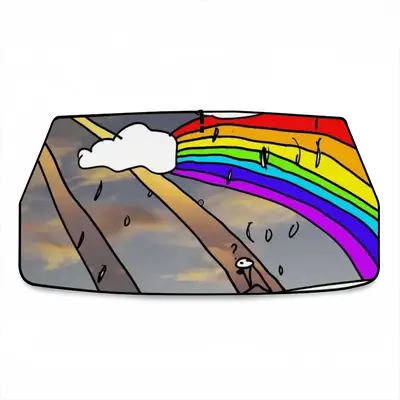 Rainbow 1 Car Sunshade Parasol