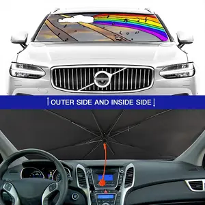 Rainbow 1 Car Sunshade Parasol