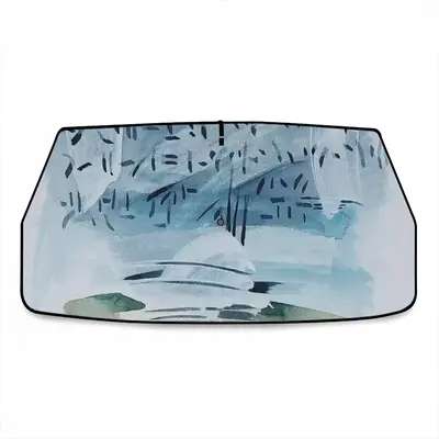 Watercolor - N Car Sunshade Parasol