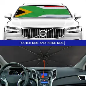 Pubic Flag South Africa Car Sunshade Parasol