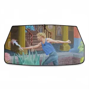 The Die Was Cast Car Sunshade Parasol