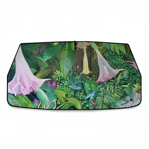 Bluebird In The Garden Car Sunshade Parasol