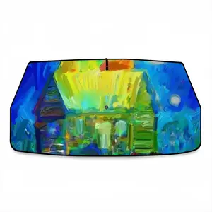 House On Fire Car Sunshade Parasol