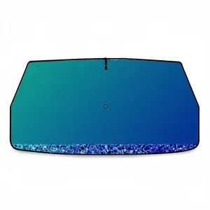 Blank Stare Car Sunshade Parasol