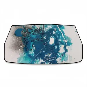 Basic Blue Car Sunshade Parasol