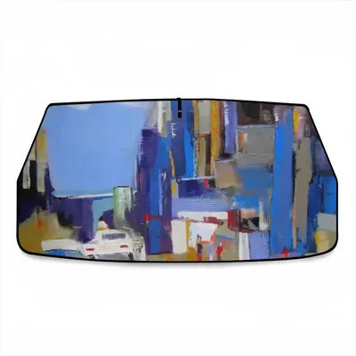 Lost In The City Car Sunshade Parasol