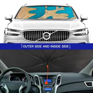 Number 853 Car Sunshade Parasol