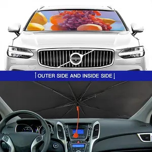 Still Life With Grapes Car Sunshade Parasol