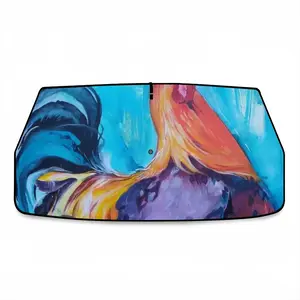 Rooster Car Sunshade Parasol