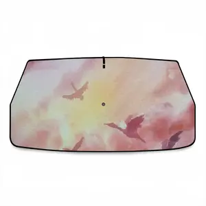 Cranes Car Sunshade Parasol