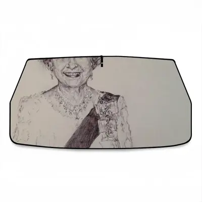 Queen Elizabeth Ii Car Sunshade Parasol