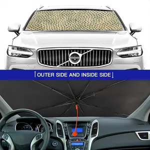 Holes Ocker Car Sunshade Parasol