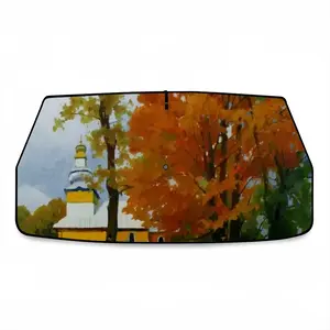 Fall Transcarpathia Car Sunshade Parasol