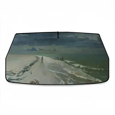 Storm By The Sea Car Sunshade Parasol