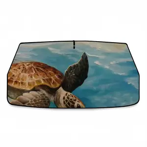 Caribbean Turtle Iii Car Sunshade Parasol