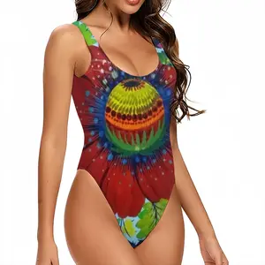 Women Flower Planet One Piece Swimsuit