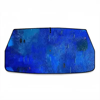 Symphony In Blue Car Sunshade Parasol