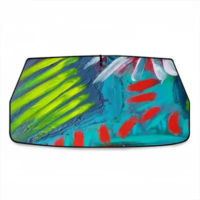 Blue Night Car Sunshade Parasol