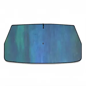 Emerald And Blue I Car Sunshade Parasol