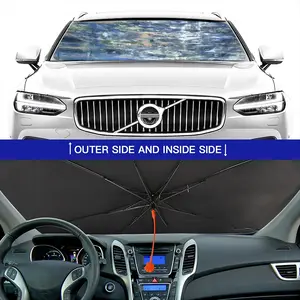 Deep Blue Car Sunshade Parasol