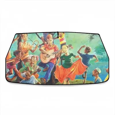 We All Sing One Song Car Sunshade Parasol