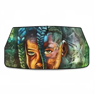 African Youngster Car Sunshade Parasol