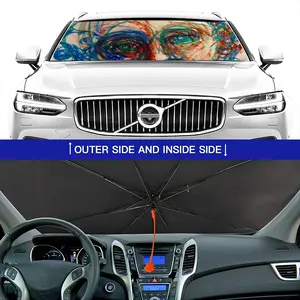 Can You Wait For Me? Car Sunshade Parasol