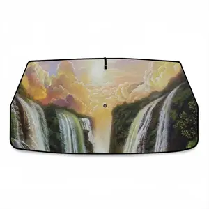 Among The Waterfalls Car Sunshade Parasol