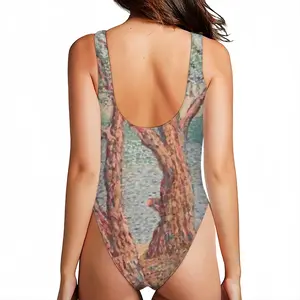 Women Trees Near A Lake One Piece Swimsuit