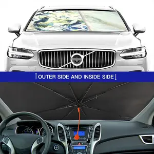 Nature Vs Culture Car Sunshade Parasol