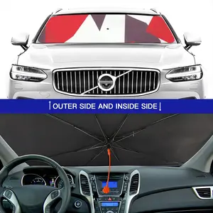 Two Color Abstract Car Sunshade Parasol