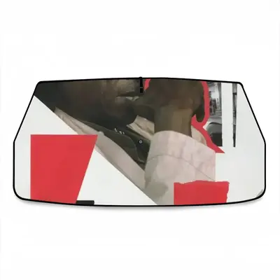 Jazz Man Collage Car Sunshade Parasol